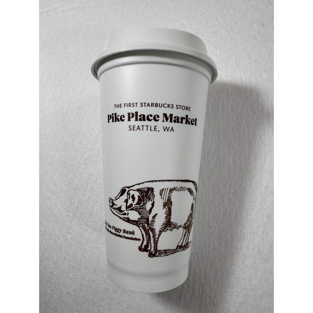 Starbucks Pike Place Market 16oz Reusable Cup First Store Rachel The Piggy Bank